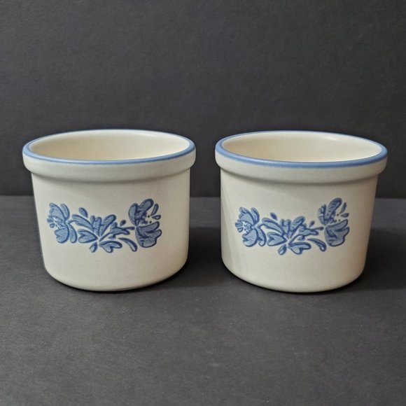 Pfaltzgraff Yorktowne Ramekins Small Cheese Crocks Custard Cups Dip Bowls - Picture 1 of 6